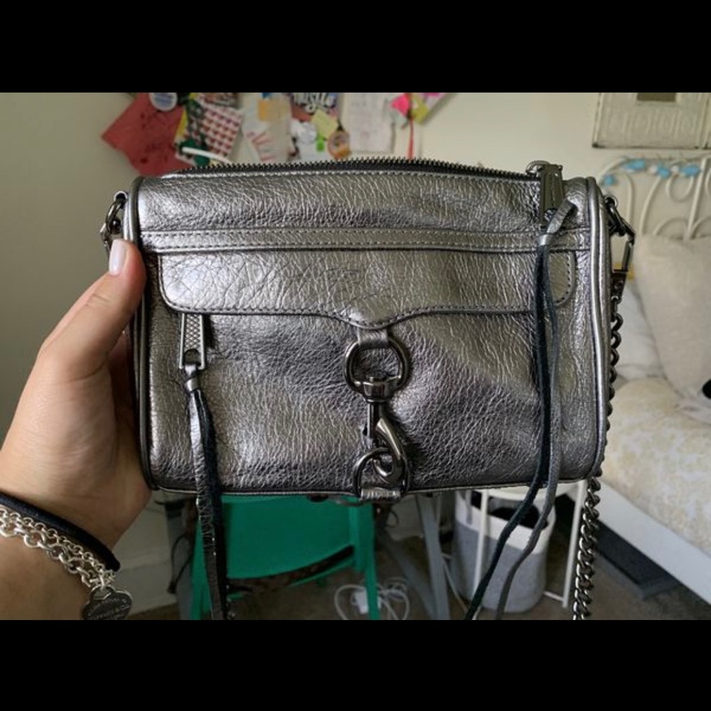 REBECCA MINKOFF METALLIC CROSSBODY